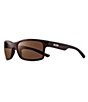 Color:Matte Tortoise with Terra Lens - Image 2 - Crawler Square Polarized 59mm Matte Sunglasses