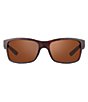 Color:Matte Tortoise with Golf Lens - Image 1 - Crawler Square Polarized 59mm Matte Sunglasses