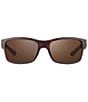 Color:Matte Tortoise with Terra Lens - Image 2 - Unisex Crawler Square Polarized 59mm Matte Sunglasses