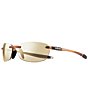Color:Blush with Champagne Lens - Image 1 - Descend E Polarized 64mm Rectangle Sunglasses