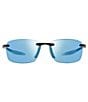 Color:Black with Blue Water Lens - Image 2 - Descend N Polarized 64mm Sunglasses