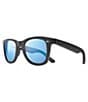Color:Matte Black with Blue Water Lens - Image 1 - Forge Square Polarized 50mm Sunglasses