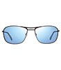 Color:Matte Gunmetal with Blue Water Lens - Image 1 - Surge Navigator Polarized 62mm Sunglasses