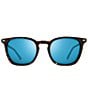 Color:Tortoise with Revo Blue Lens - Image 2 - Watson Square Polarized 56mm Sunglasses