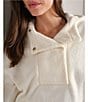 RHONE AloftFleece Hooded Long Sleeve Pullover, Color:Ivory - Image 5