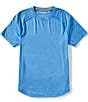 RHONE Atmosphere Performance Stretch Short Sleeve T-Shirt, Color:Electric Blue Heather - Image 1