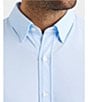 Color:Blue Stripe - Image 3 - Rhone Commuter Stripe Performance Stretch Long Sleeve Woven Shirt