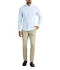 Rhone Commuter Stripe Performance Stretch Long Sleeve Woven Shirt - Image 3