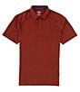 Color:Rosewood - Image 1 - Delta Pique Short Sleeve Polo Shirt