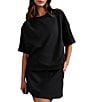 RHONE DreamGlow™ Cooridnating Crew Neck Short Sleeve High-Low Hem Relaxed Tee - Image 1