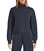 RHONE Dreamglow Mock Neck Long Sleeve Pullover, Color:Navy Blue - Image 1