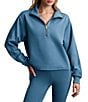 RHONE Dreamglow Track 1/4 Zip Mock Neck Long Sleeve Pullover - Image 5