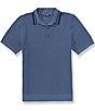 RHONE Fine Knit Short Sleeve Sweater Polo Shirt - Image 1