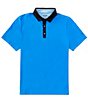 RHONE Performance Stretch Golf Sport Short Sleeve Polo Shirt, Color:Royal Blue - Image 1