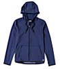 Color:Navy - Image 1 - Performance Stretch Warm Up Tech Full-Zip Hoodie