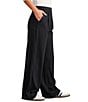 RHONE Revive™ High Rise Wide Leg Knit Trouser Pants, Color:Pure Black - Image 3