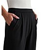 RHONE Revive™ High Rise Wide Leg Knit Trouser Pants, Color:Pure Black - Image 5