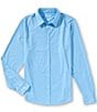 RHONE Slim Fit Commuter Gingham Long Sleeve Woven Shirt - Image 1