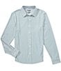 RHONE Slim Fit Performance Stretch Commuter Stripe Long Sleeve Woven Shirt - Image 1
