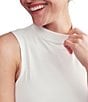 RHONE Ultimate Layer Mock Neck Sleeveless Tank, Color:Snow White - Image 4