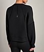 RHONE V-Neck Long Sleeve DreamGlow™ Cardigan Sweater, Color:Pure Black Heather - Image 2