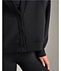 RHONE V-Neck Long Sleeve DreamGlow™ Cardigan Sweater, Color:Pure Black Heather - Image 4