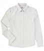 Color:Griffin Heather - Image 1 - WFH Performance Stretch Long Sleeve Woven Shirt