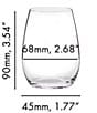 Color:Clear - Image 3 - O Wine Tumbler Spirits / Fortified Wines Stemless Glasses, Set of 2