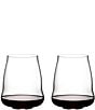 Color:Clear - Image 1 - Stemless Wings Pinot Noir/Nebbiolo Glasses, Set of 2