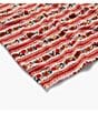 Rifle Paper Co. Holly Jolly Plush Fleece Throw Blanket, Color:Pink/Red - Image 3