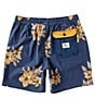 Color:Washed Navy - Image 2 - Aloha Hotel Tropical Floral 18#double; Inseam Board Shorts