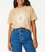 Color:Tan - Image 1 - Balance Relaxed Graphic T-Shirt