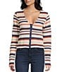 Rip Curl Bobbi Long Sleeve Striped Top, Color:Multi - Image 1