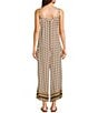 Rip Curl Cala Nights Sleeveless Yardage Print Cropped Jumpsuit, Color:Multi - Image 2