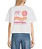 Rip Curl Calypso Short Sleeve Cropped Graphic T-Shirt, Color:White - Image 1