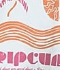 Rip Curl Calypso Short Sleeve Cropped Graphic T-Shirt, Color:White - Image 4