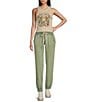 Color:Sage - Image 3 - Classic Surf Relaxed Fit Textured Canvas Jogger Pants