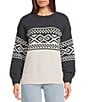 Rip Curl Cosmic Kiss Long Sleeve Mixed-Media Chenille Sweater - Image 1