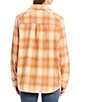 Color:Pink - Image 2 - Count Point Collar Long-Sleeve Flannel Shirt