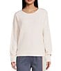 Rip Curl Emily Long Sleeve Wool Blend Sweater, Color:Ecru Marble - Image 3