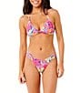 Rip Curl Es Vedra Scoop Waist Cheeky Hipster Swim Bottom, Color:Multi Color - Image 3