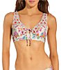 Rip Curl Half Moon Bay Deep V-Neck Bralette Bikini Swim Top & Full Coverage Hipster Swim Bottom - Image 3