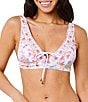 Rip Curl Half Moon Bay Deep V-Neck Bralette Bikini Swim Top & Full Coverage Hipster Swim Bottom - Image 2