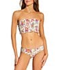 Rip Curl Half Moon Bay Smocked Bandeau Swim Top & Full Coverage Hipster Swim Bottom - Image 1