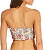 Rip Curl Half Moon Bay Smocked Bandeau Swim Top & Full Coverage Hipster Swim Bottom - Image 6