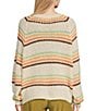 Color:Cream - Image 2 - Holiday Tropics Stripe Print Sweater