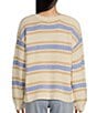 Color:Tan - Image 2 - Hot Tropics Stripe Print Sweater
