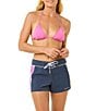 Rip Curl Las Dalias Colorblock Tie Front Board Shorts, Color:Navy - Image 3