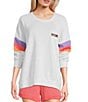 Rip Curl Las Dalias Raglan Sleeve Fleece Sweatshirt, Color:Grey Marle - Image 1