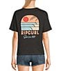 Color:Washed Black - Image 1 - Line Up Relaxed Graphic T-Shirt